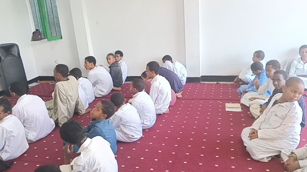 Class with teacher